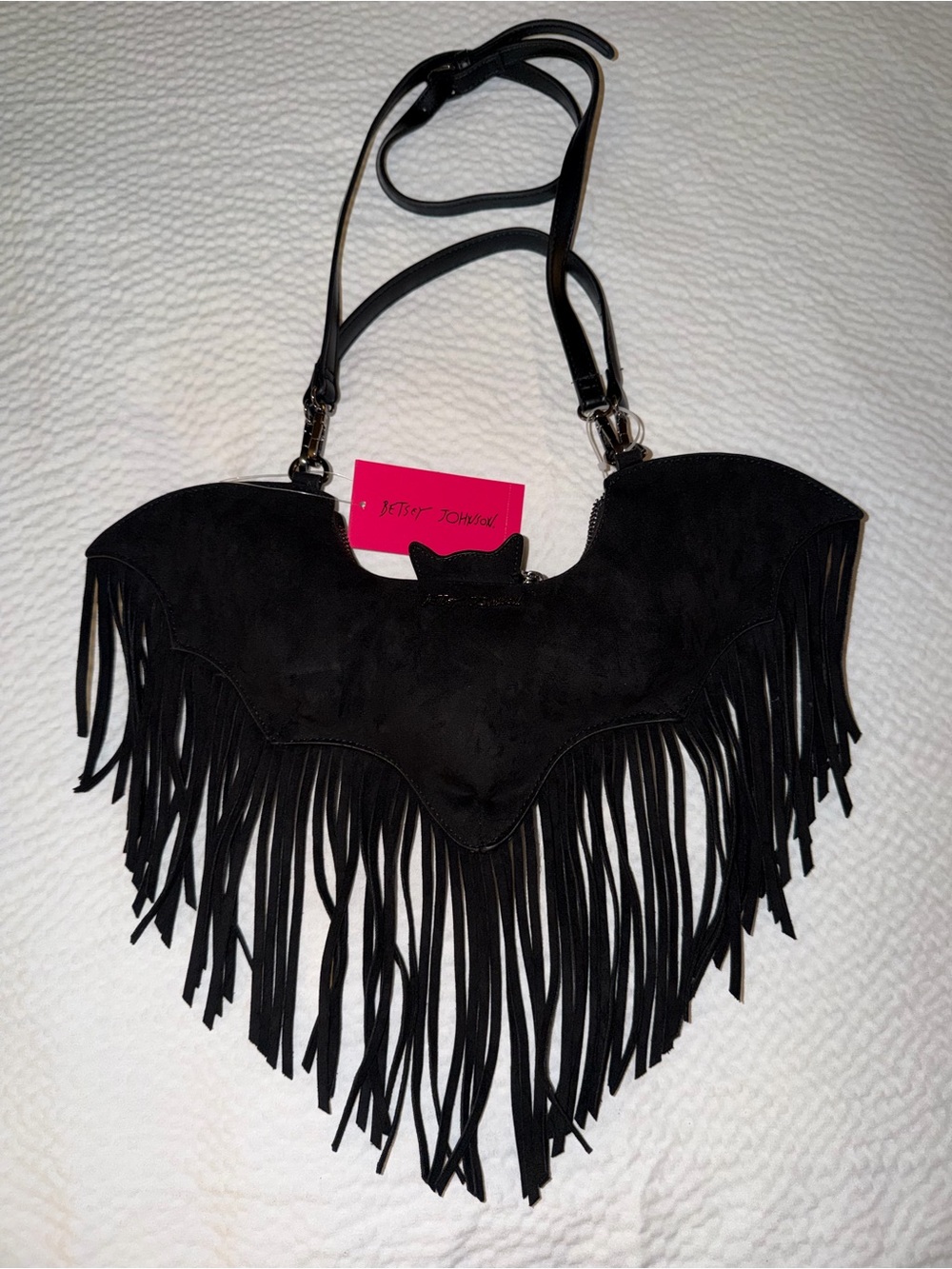 Betsy Johnson Bat Fringe Purse